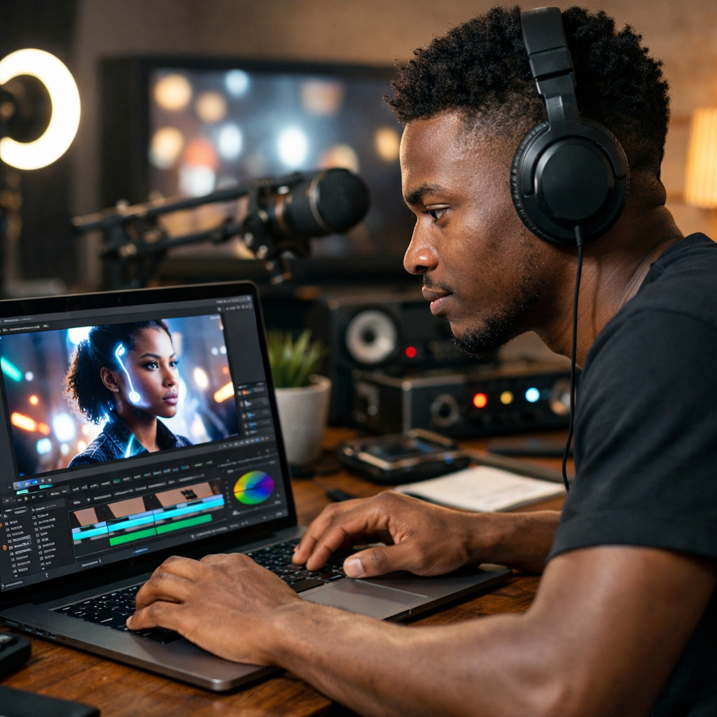 African creator making money with AI video tools