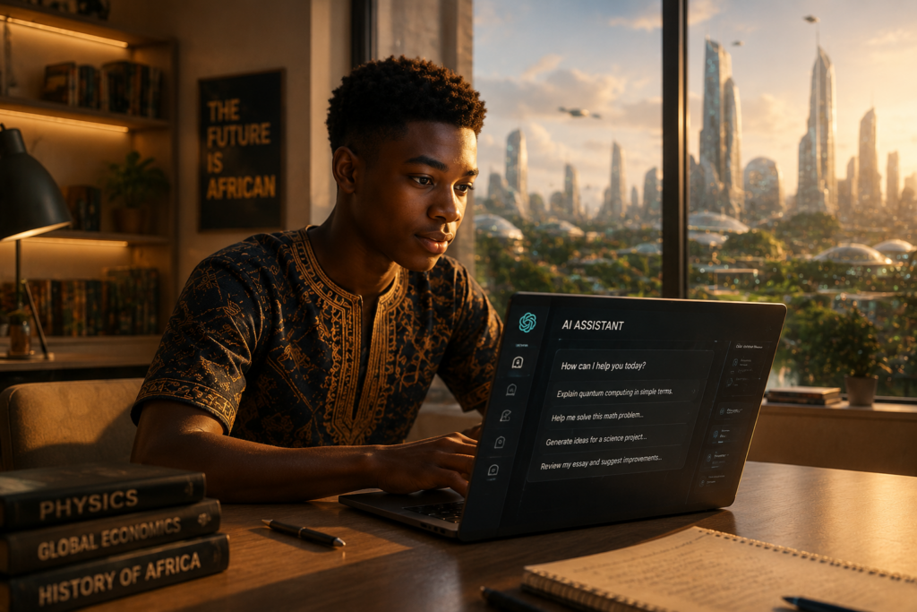 African student prepared for AI future in two years