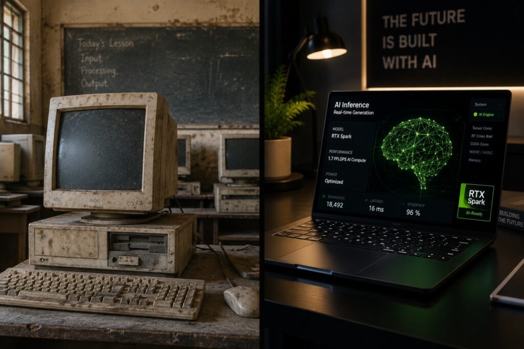 Africa school computer technology gap Nvidia AI chip 2026