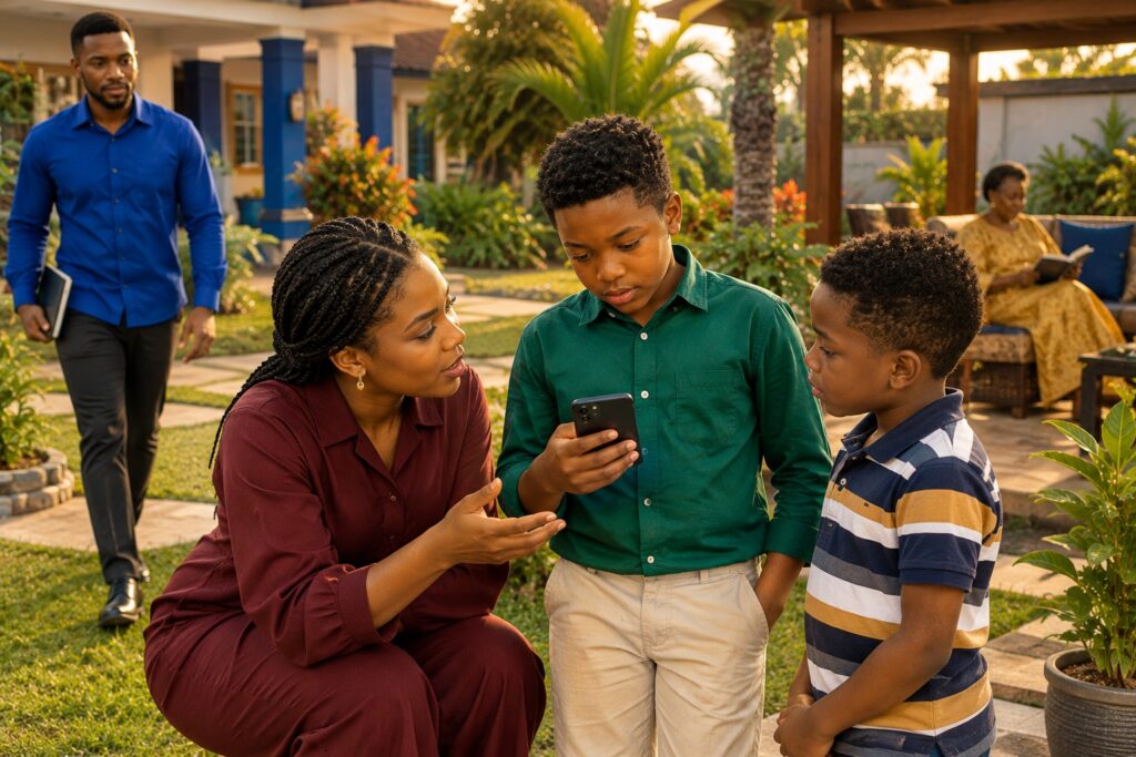 Children learning AI privacy and responsible technology use